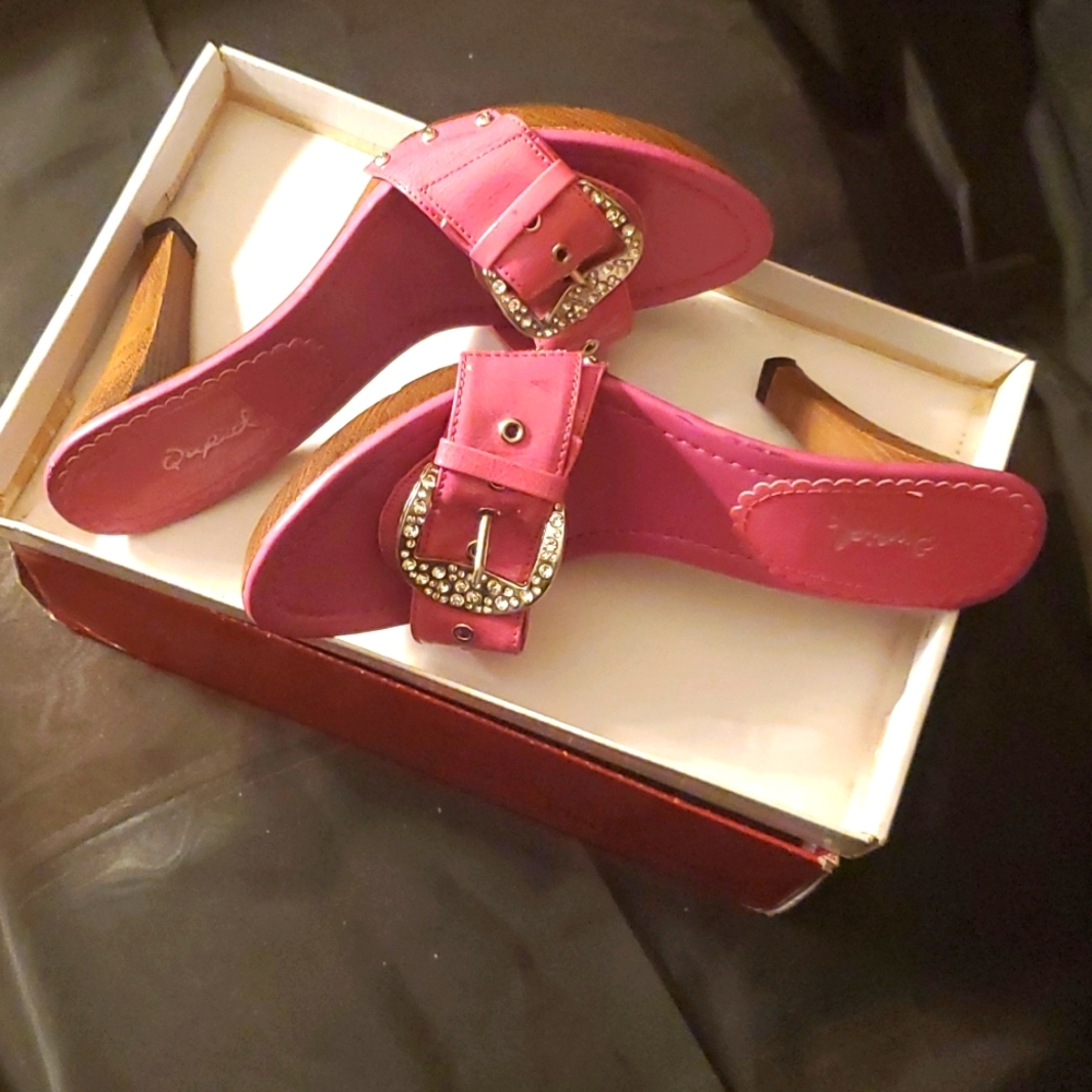 Pink  4" strapless high heels